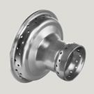 52mm, One-piece, Ribbed, Carbon Steel Centre - 54 Spoke